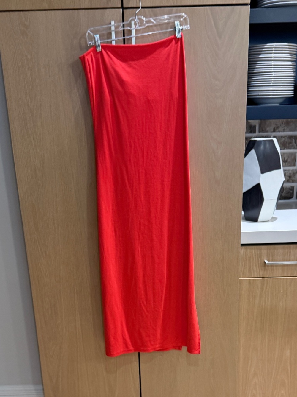 women s maxi strapless tube dress/ tall Large